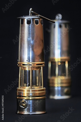 Obraz na płótnie Lampe de mineur w salonie