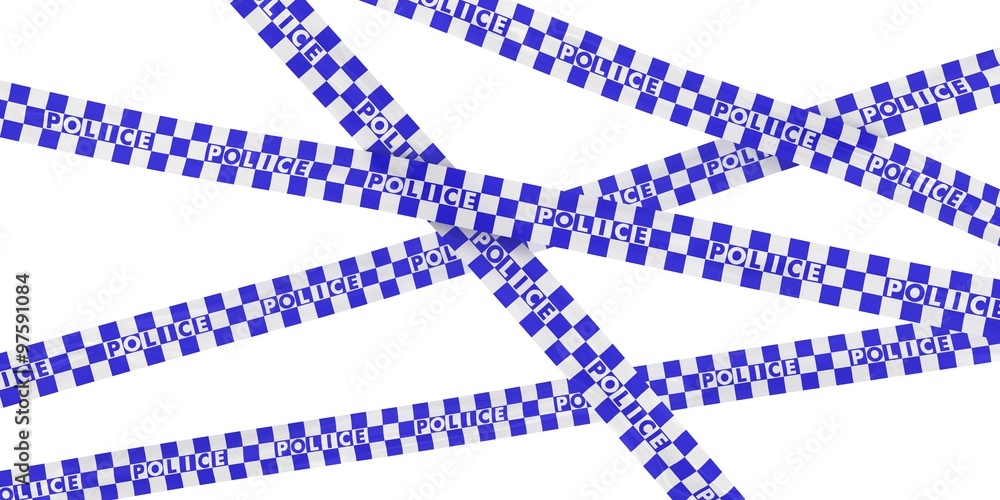 Blue and White Checkered Police Tape Background Blue and White Checkered Police Tape Background