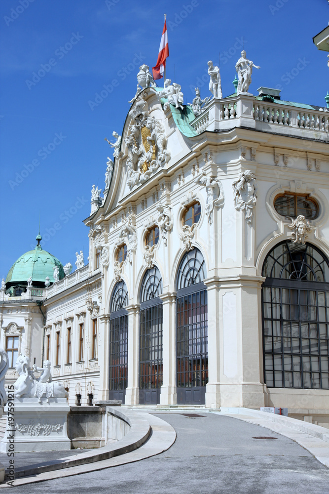 Fototapeta premium Belvedere in Vienna, Austria