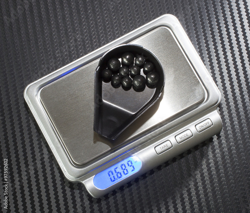 Photography Weighing buckshot