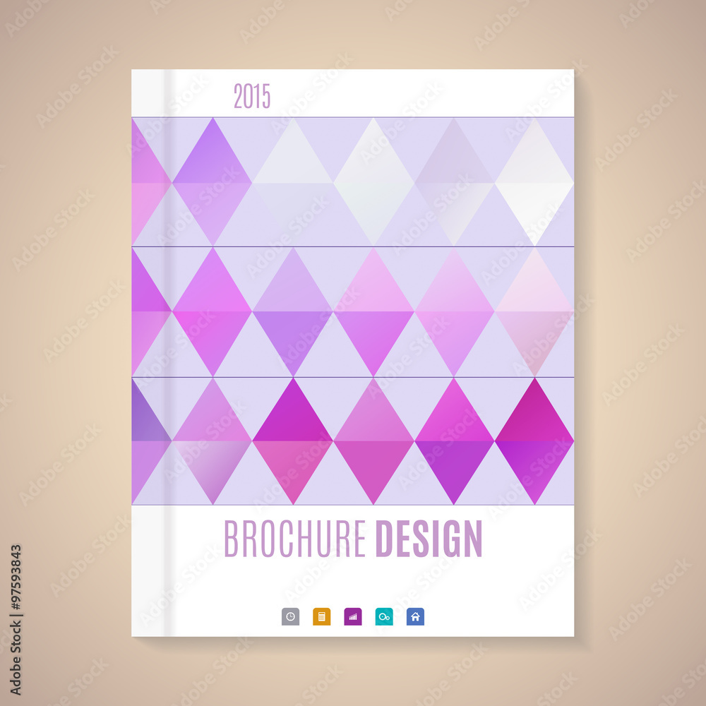 Fototapeta premium Vector template for brochure