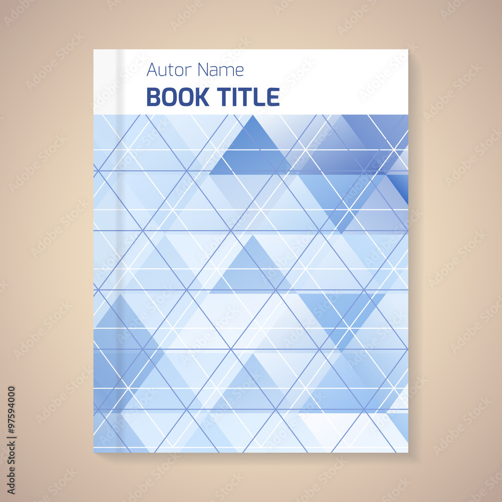 Vector template for book title