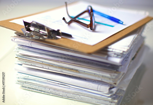 File Stack, file folder with white background