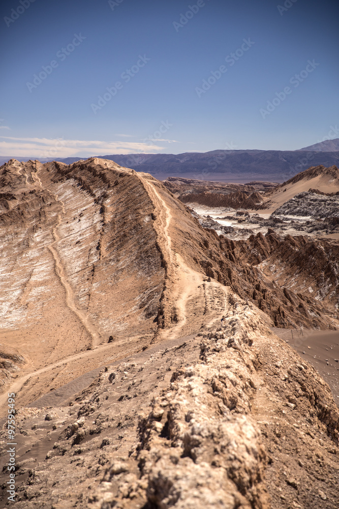 Amphitheatre is beautiful geological formation of Moon Valley