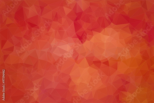 Red abstract background consisting of angular