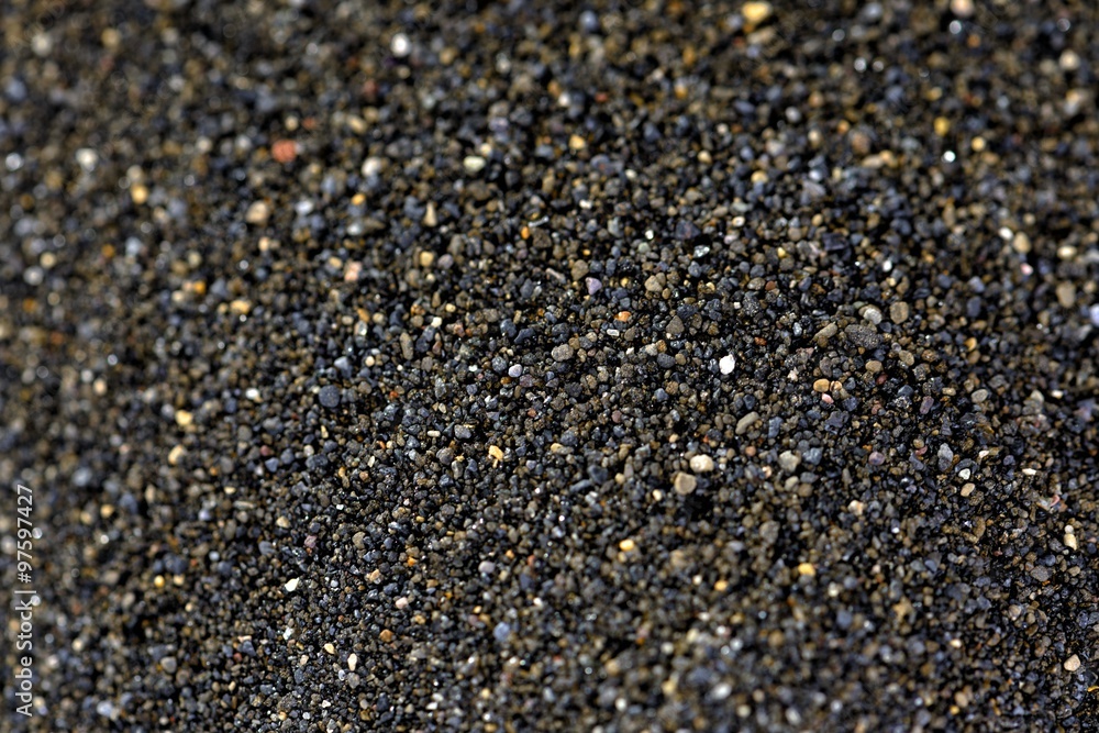 Pile of Black islandic sand Pile of Black islandic sand