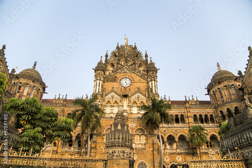 Chhatrapati Shivaji Terminus at Mumbai, India. photo