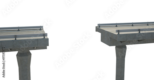 Fotografia Grey unfinished bridge