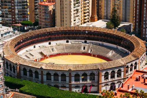 La Malagueta is the bullring Malaga, Spain