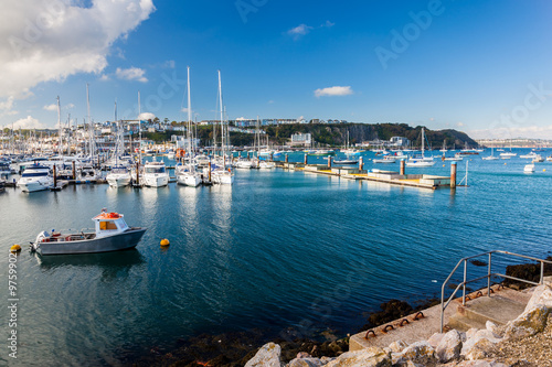 Obraz w ramie Brixham Marina Devon UK