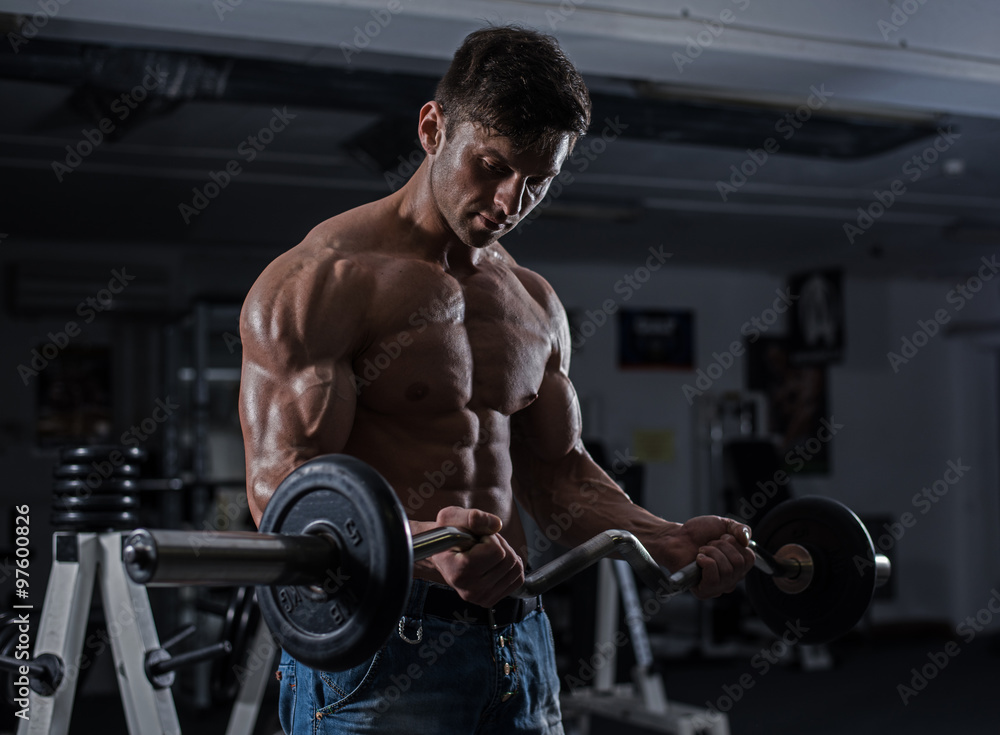 Bodybuilder in the gym Bodybuilder in the gym