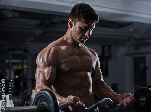 Bodybuilder in the gym