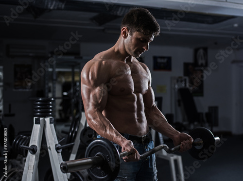 Bodybuilder in the gym