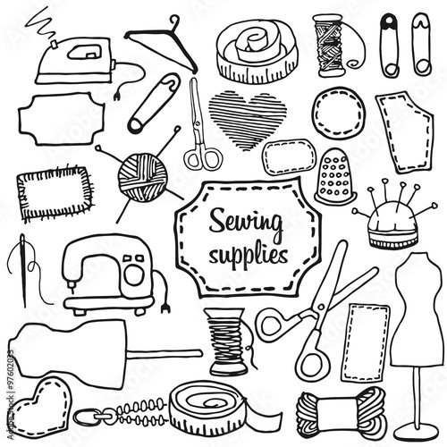 sewing accessories Doodle