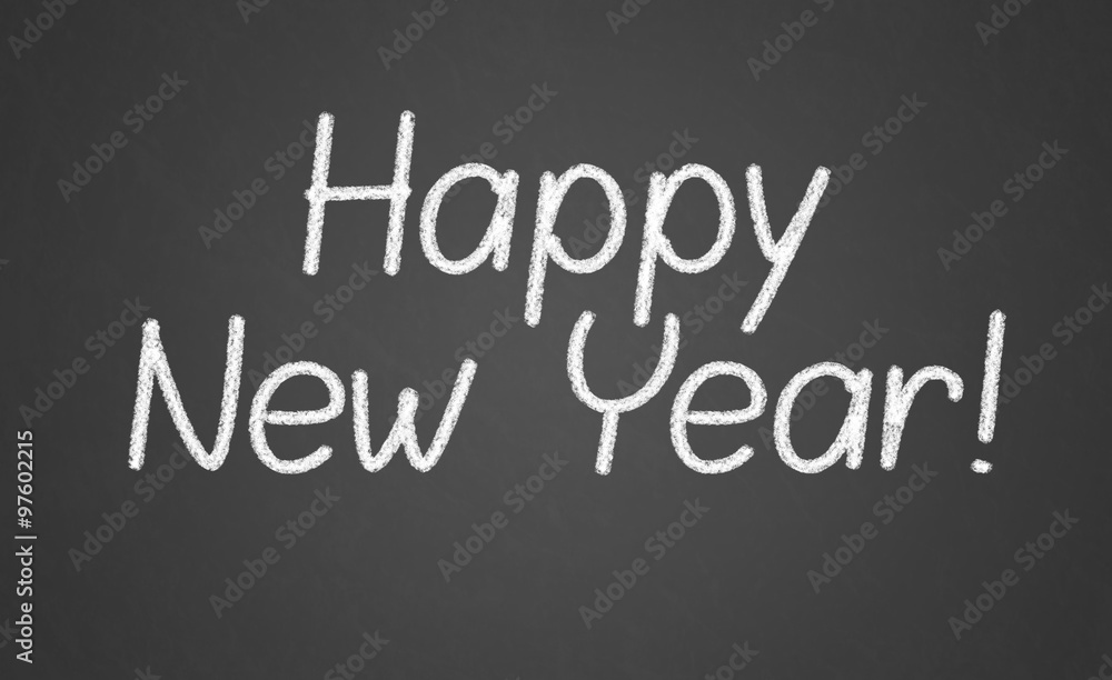 Happy new year 2016, hand writing with chalk on blackboard, Happy new year 2016, hand writing with chalk on blackboard,