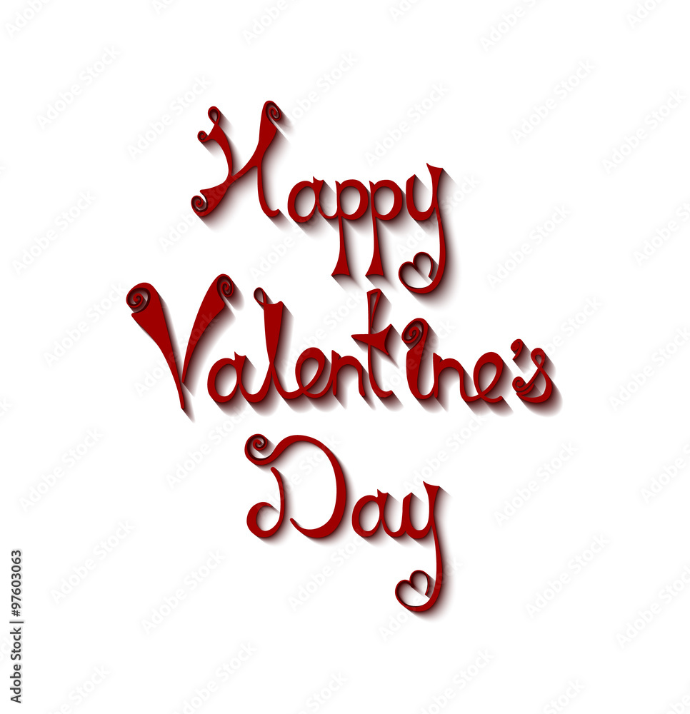 Text greetings on Valentine's Day. vector love background
Text greetings on Valentine's Day. vector love background