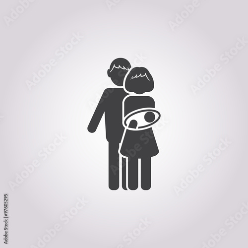 relatives icon on white background