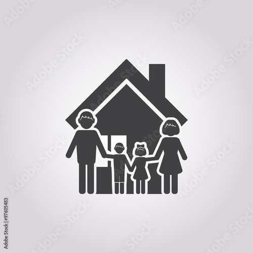 house icon on white background