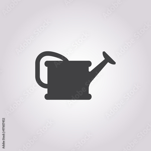 watering can icon on white background