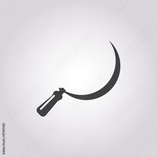 sickle  icon on white background
