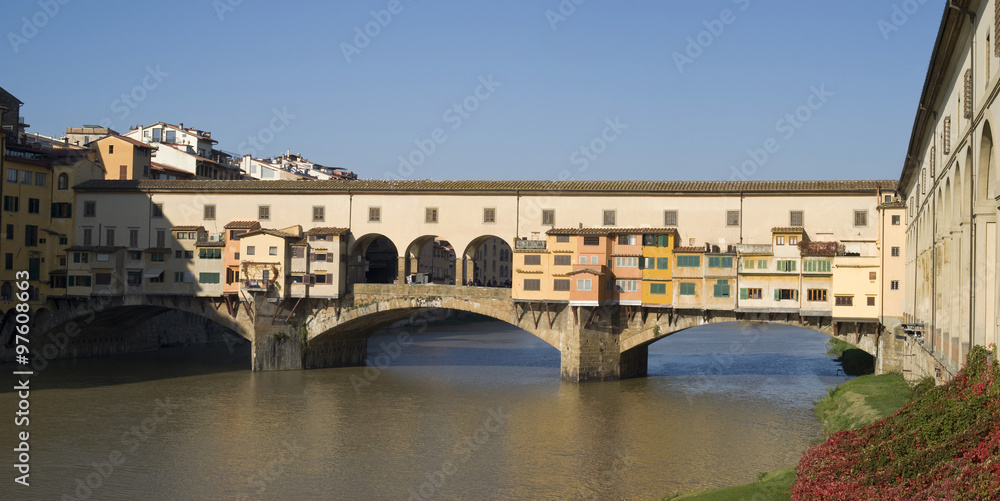 Florence. Ponte Vecchio Bridge over the Arno River