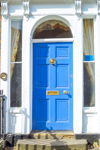 Beautiful blue door in UK  © JulietPhotography