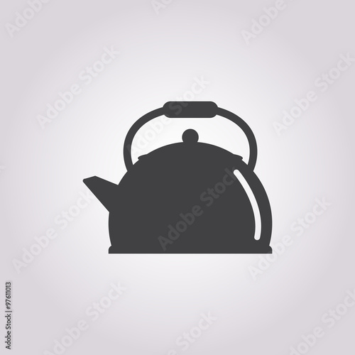 kettle icon on white background