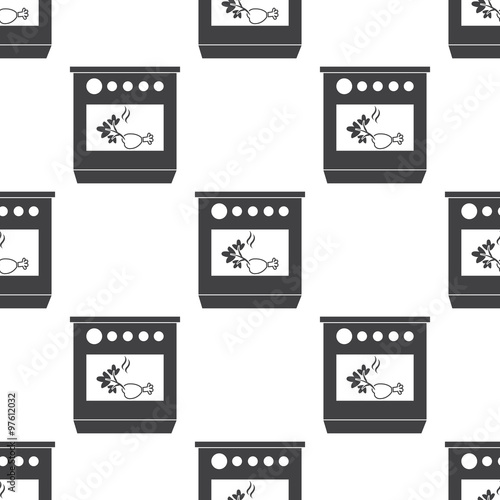 cooker icon on white background