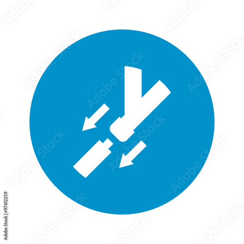car safety belt icon on white background