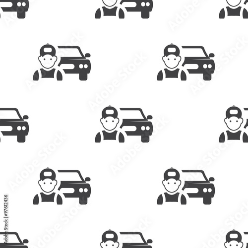 car mechanic icon on white background