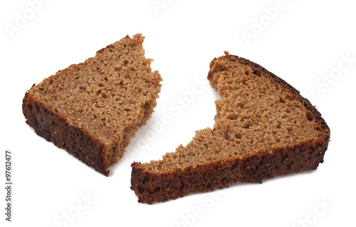 A piece of rye bread