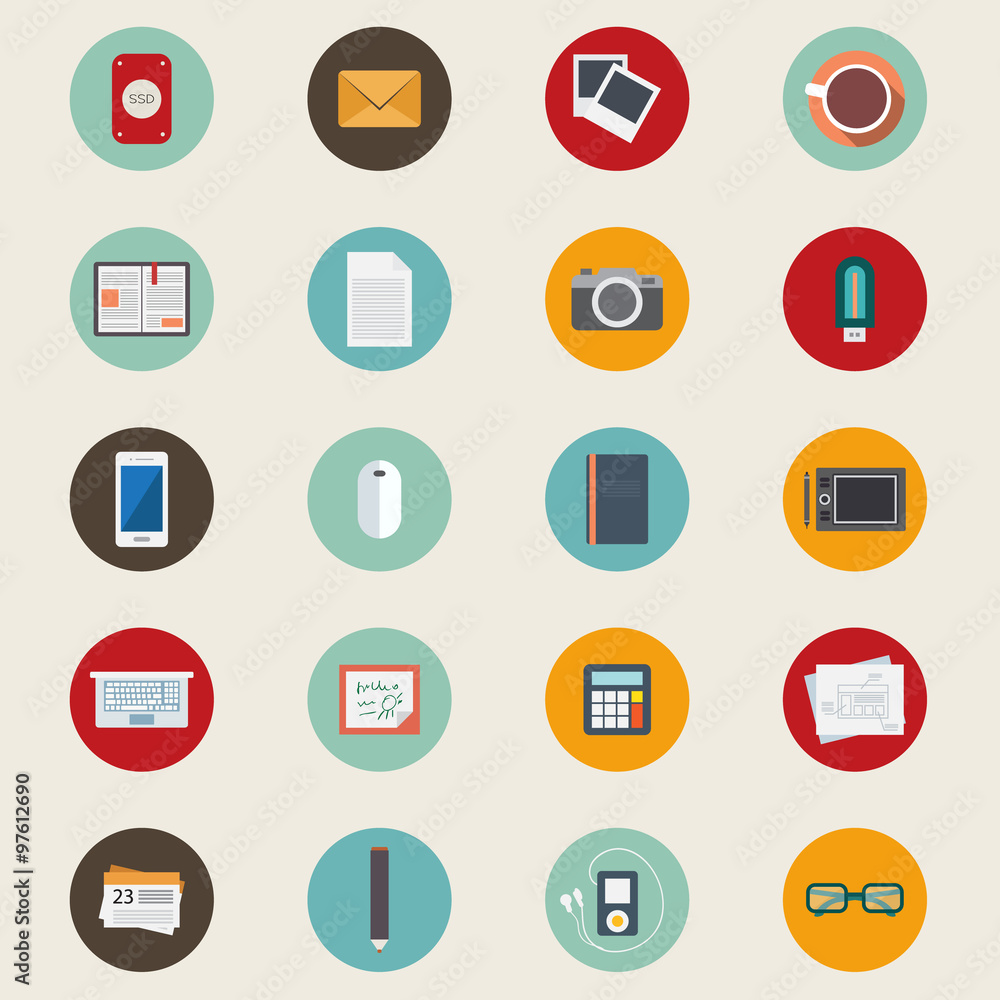 Office icon set Office icon set