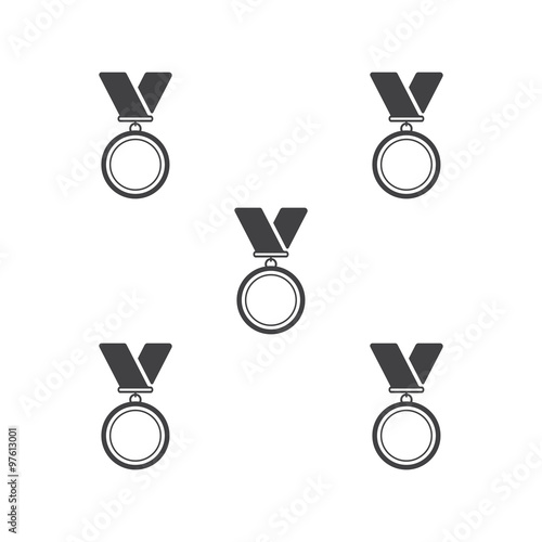 medal icon on white background