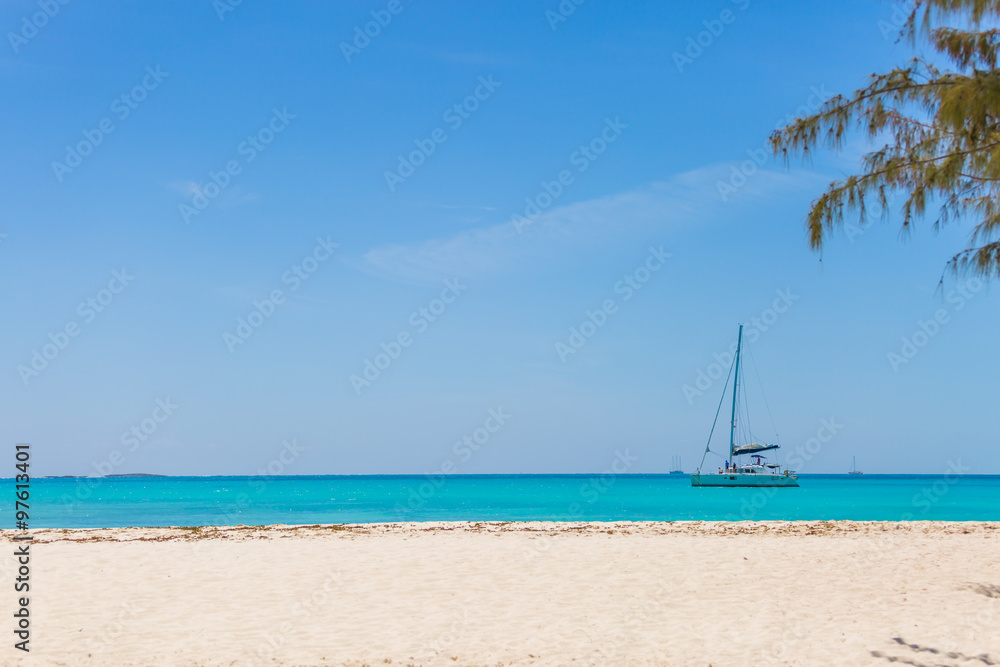 Catamaran at the beach