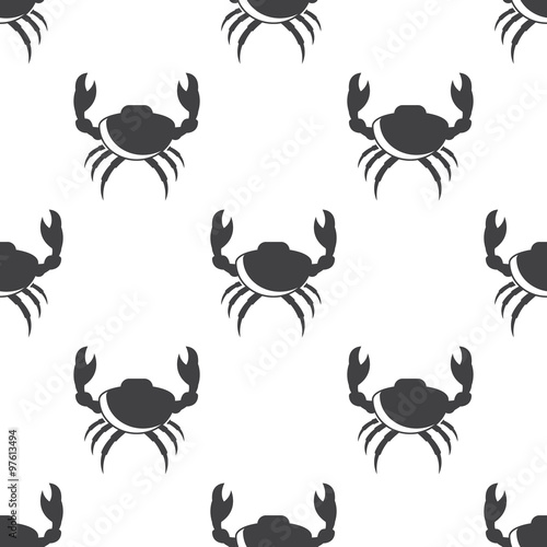 crab icon on white background
