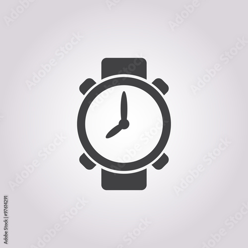 watches icon on white background