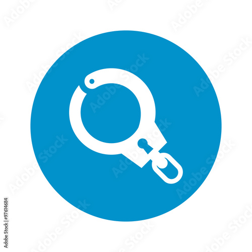handcuffs icon on white background