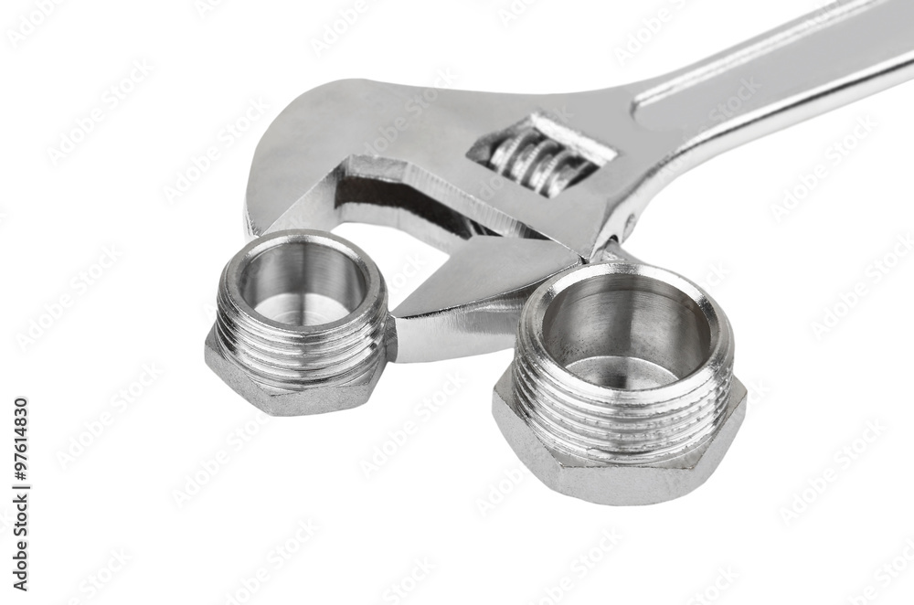 Plumbing fitting and wrench Plumbing fitting and wrench