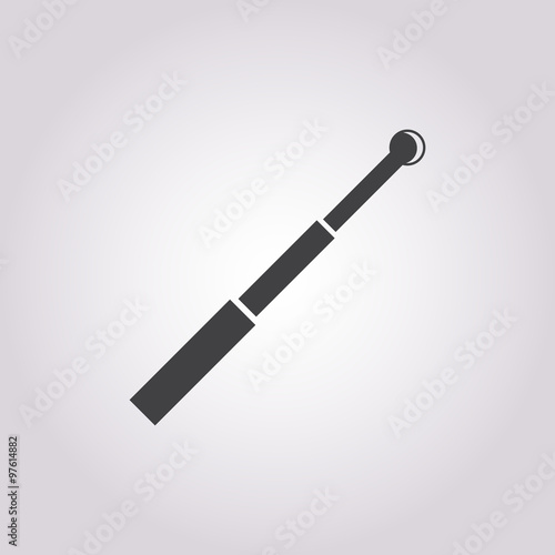 baton police icon on white background