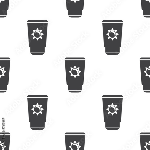 sunblock cream icon on white background