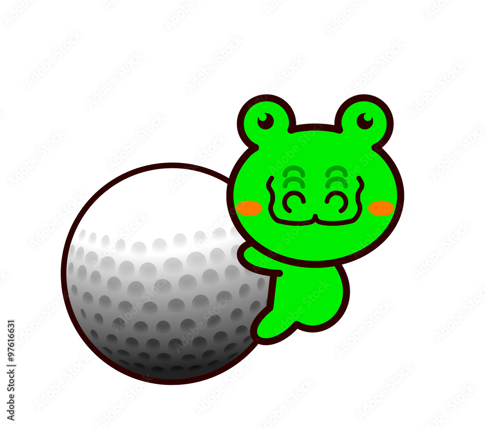 Obraz premium ゴルフと動物シリーズ