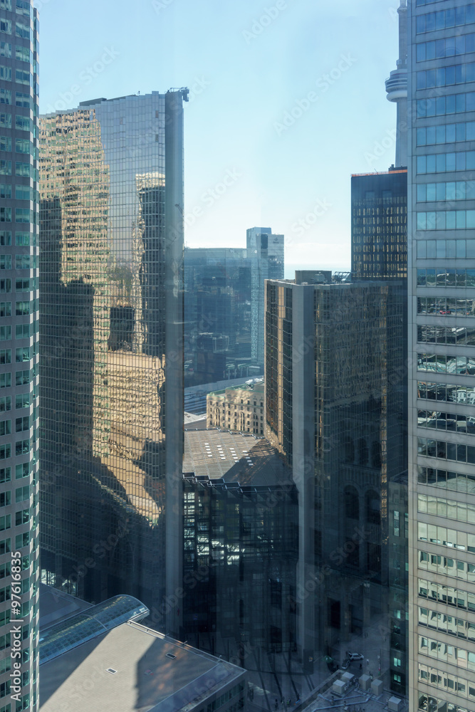 View of office buildings, Toronto, Ontario, Canada