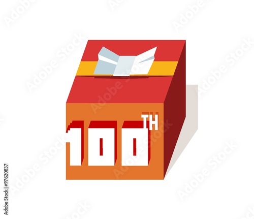 box present for happy 100th birthday