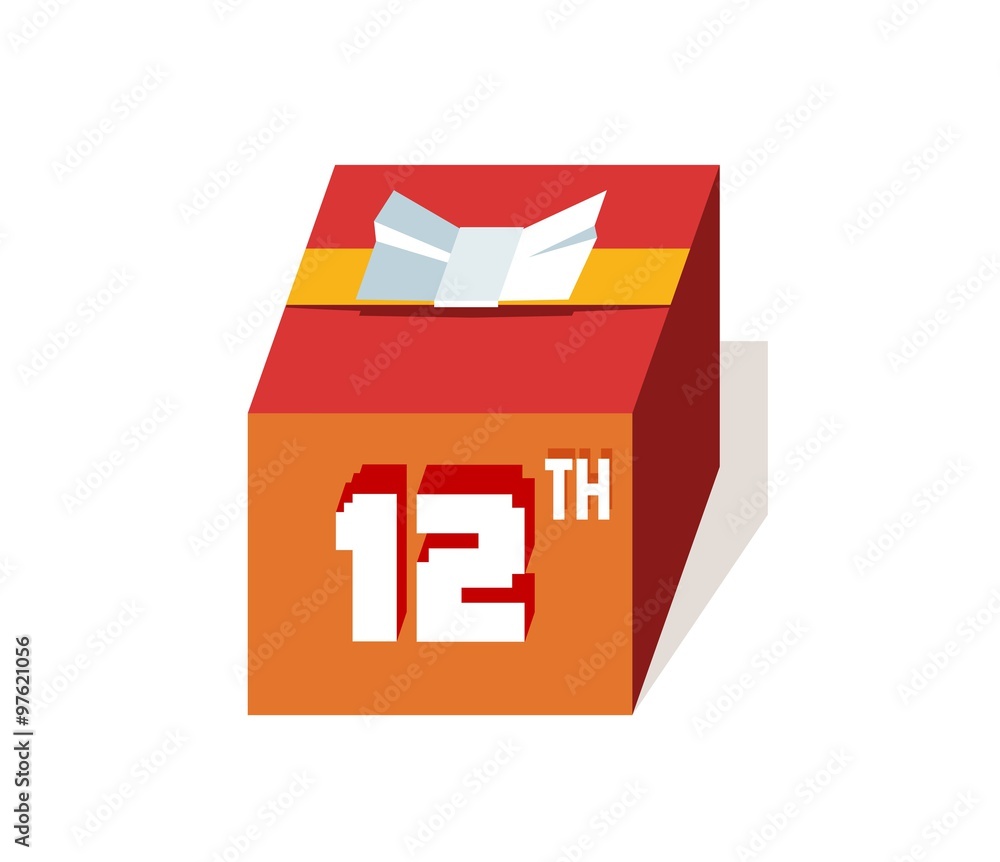 box present for happy 12th birthday box present for happy 12th birthday