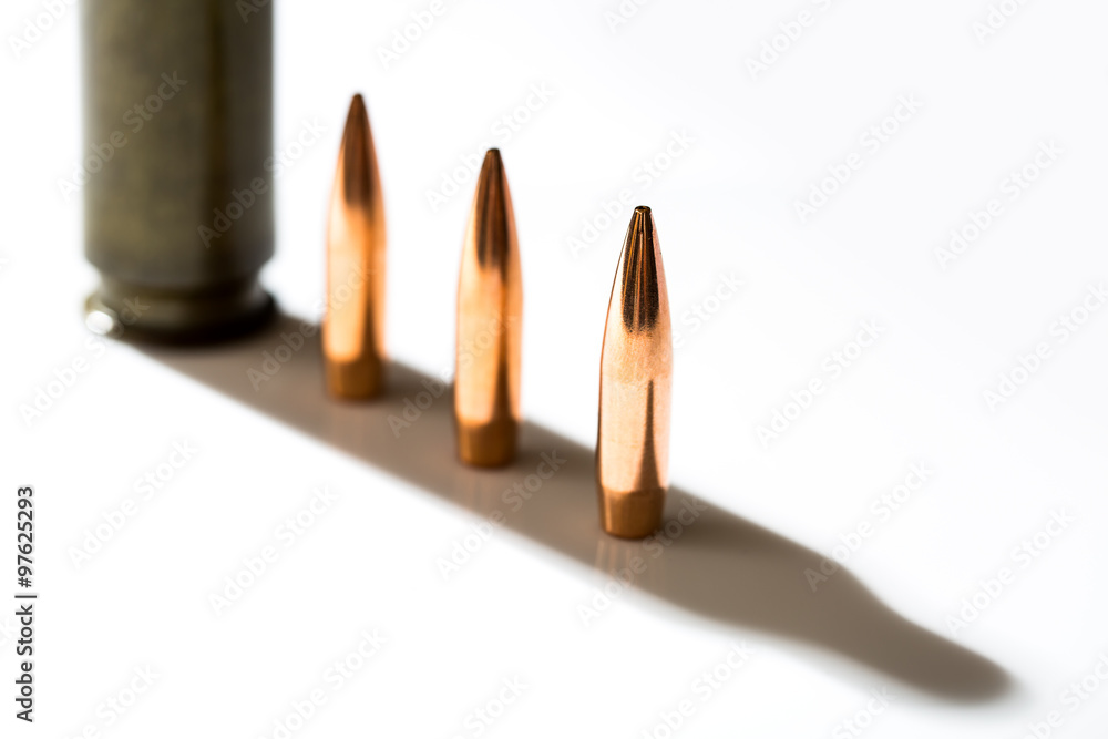 Macro shot of bullet Macro shot of bullet