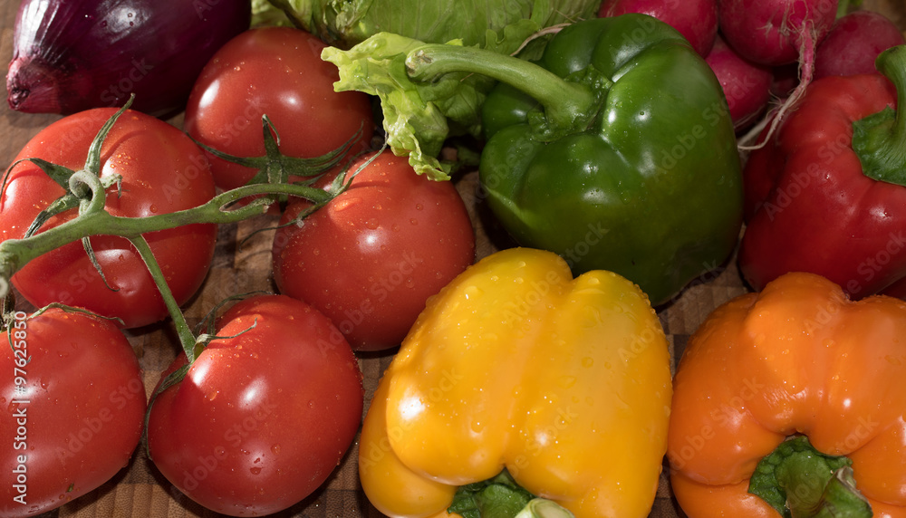Assortment of vegetables Background Assortment of vegetables Background