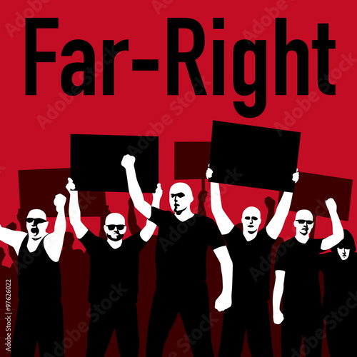 People to participate in the demonstration, vector illustration