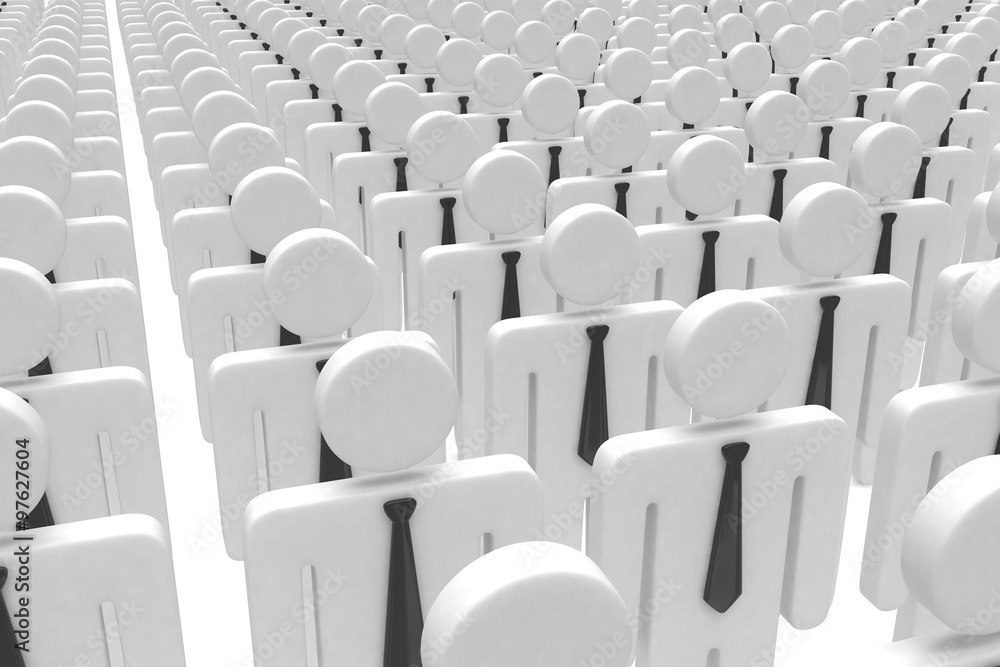 Naklejka premium group of people figures on white background