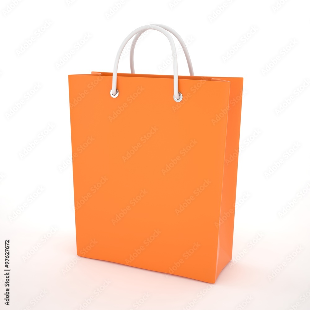 Paper Shopping Bag isolated on white background Paper Shopping Bag isolated on white background