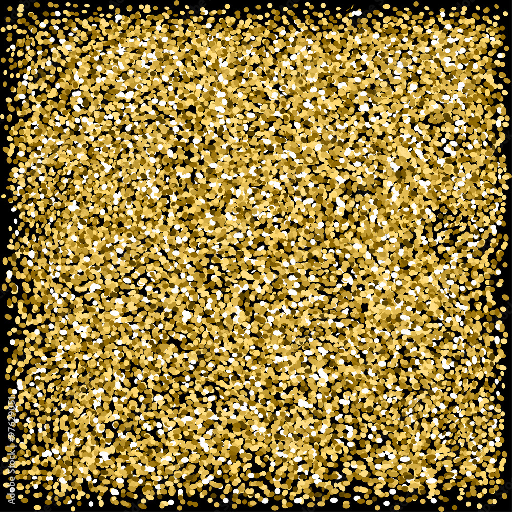 Gold sparkles glitter texture Black background Gold sparkles glitter texture Black background